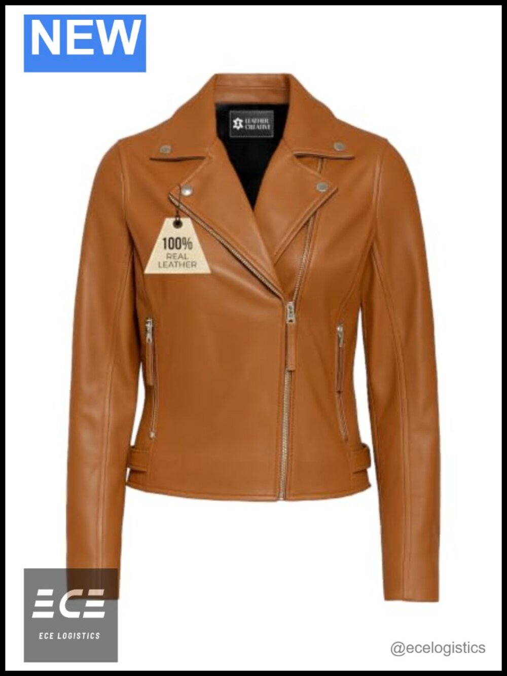 Genuine Lambskin Leather Jacket Women Cropped Motorcycle Biker Coat Belt